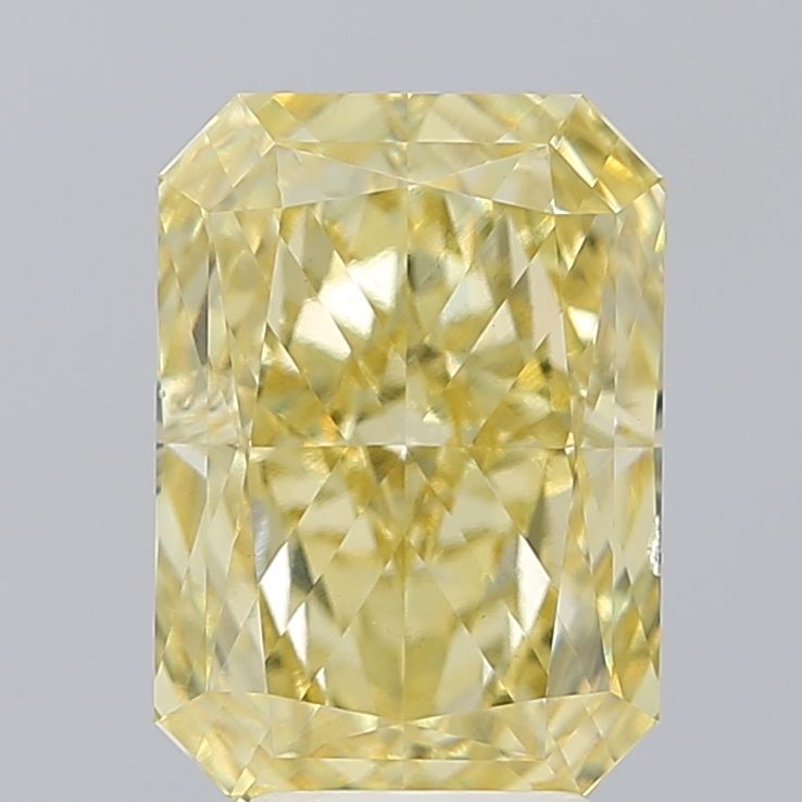 Radiant Fancy Intense Yellow Lab-grown Diamond 5.04ct VS2 loose diamond