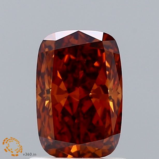 Cushion Fancy Orange Lab-grown Diamond 1.19ct VVS2 loose diamond