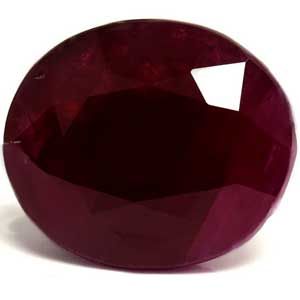 Oval Red Ruby 7.89ct loose gemstone