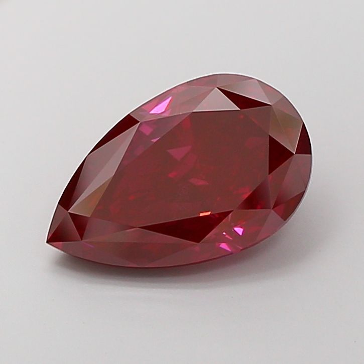 Pear Fancy Vivid Red Lab-grown Diamond 5.51ct VS2 loose diamond