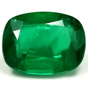 Cushion Green Emerald 2.72ct loose gemstone