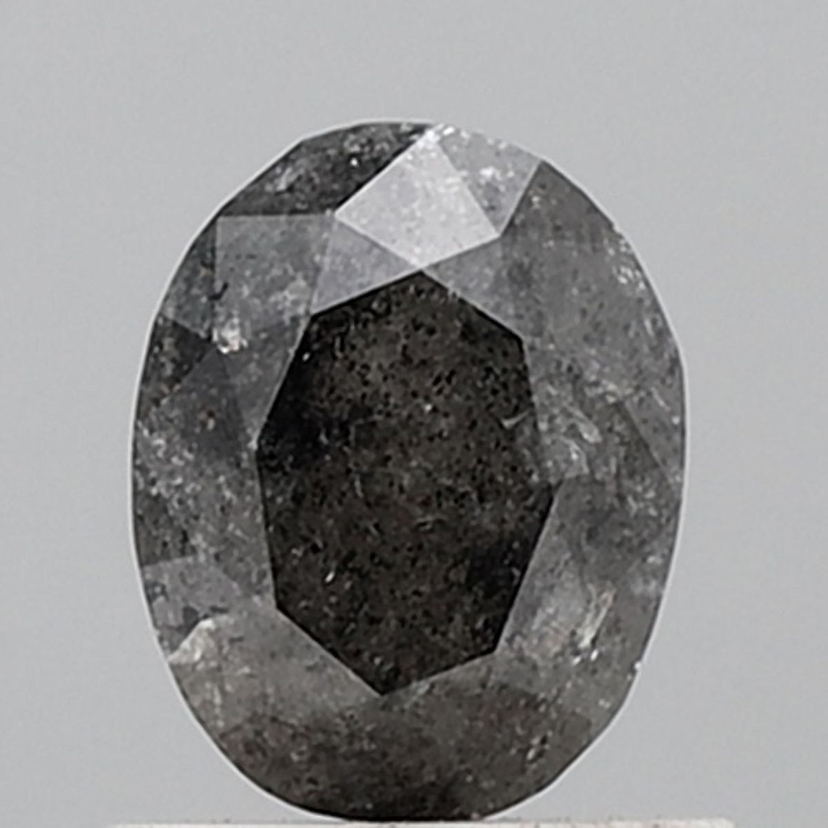 Oval Salt And Pepper Natural Diamond 1.08ct VVS2 loose diamond