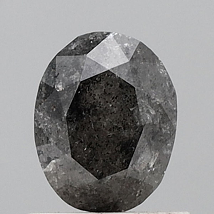 Oval Salt And Pepper Natural Diamond 1.08ct VVS2 loose diamond