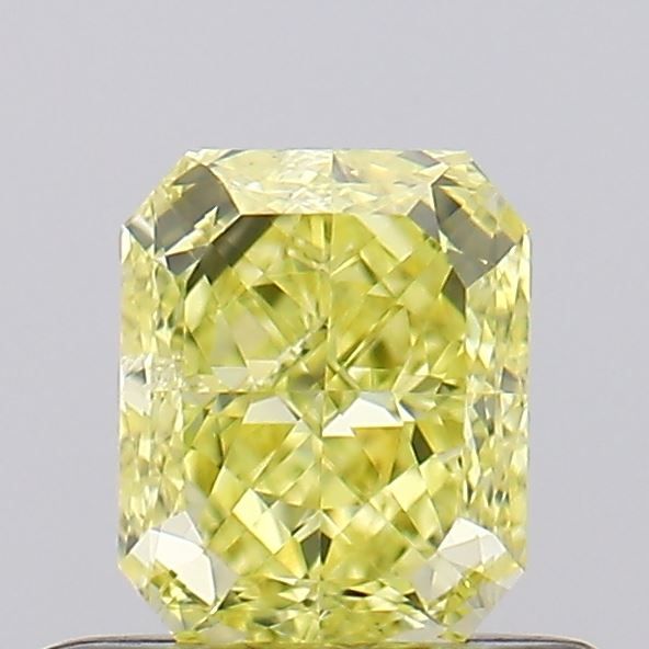 Radiant Fancy Intense Yellow Natural Diamond 0.49ct VS2 loose diamond
