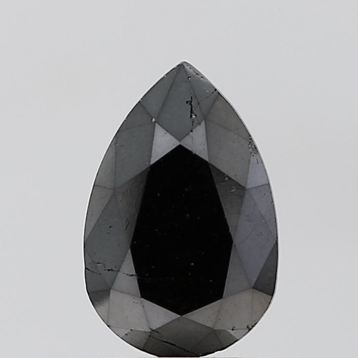 Pear Black Natural Diamond 2.49ct VS2 loose diamond