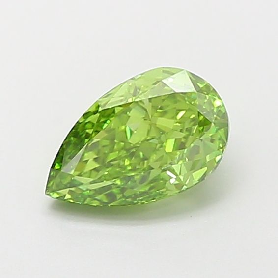 Pear Fancy Vivid Green Lab-grown Diamond 1.09ct VVS2 loose diamond
