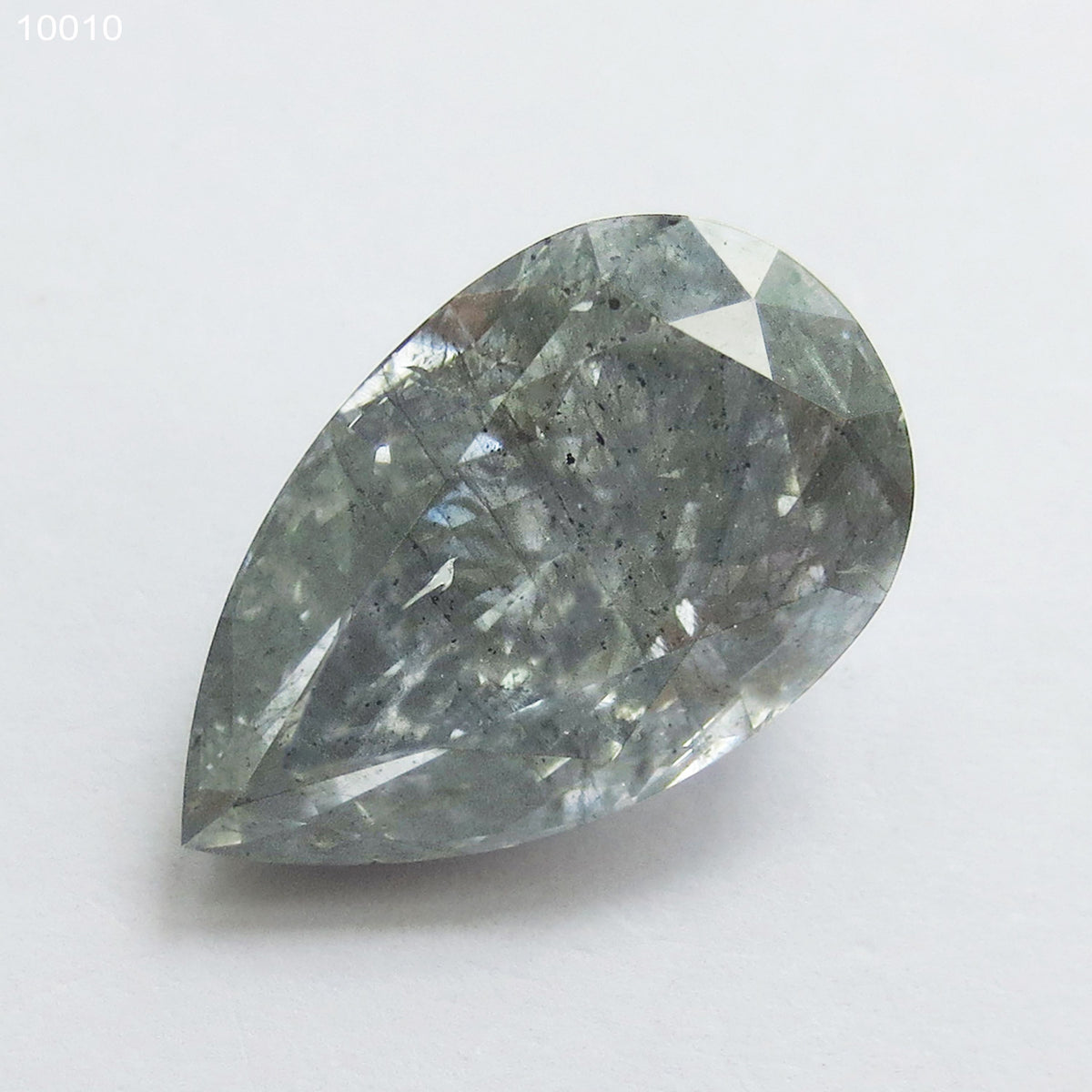 Pear Fancy Blue Gray Natural Diamond 9.34ct loose diamond