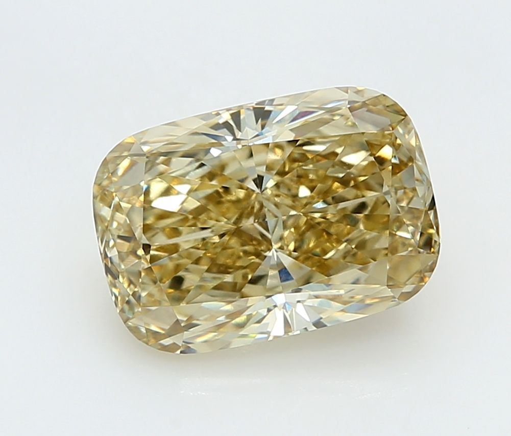 Cushion Fancy Yellow Lab-grown Diamond 5.06ct VS1 loose diamond