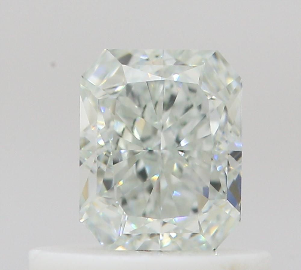 Radiant Very Light Green Natural Diamond 0.57ct VS2 loose diamond