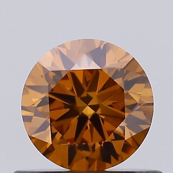 Round Fancy Brown Lab-grown Diamond 0.54ct VVS2 loose diamond