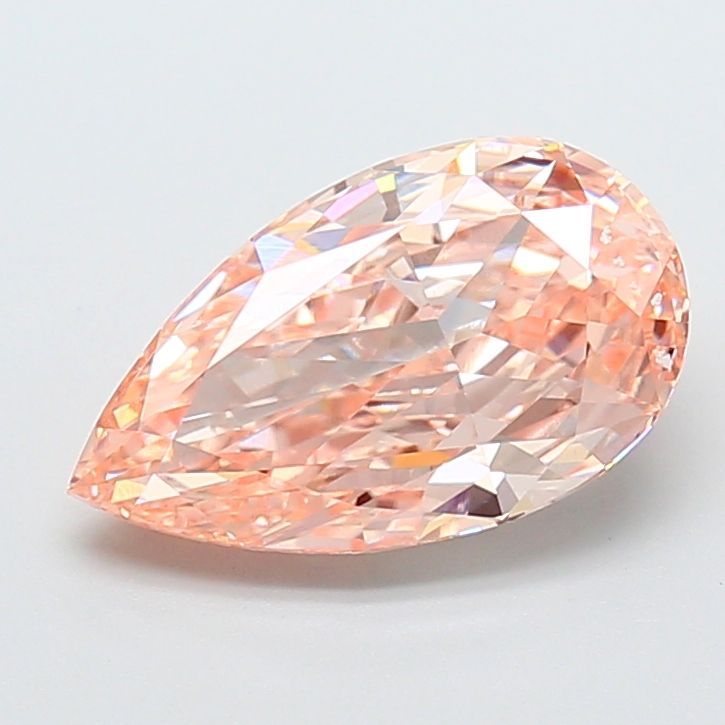 Pear Fancy Intense Pink Lab-grown Diamond 3.06ct VVS2 loose diamond