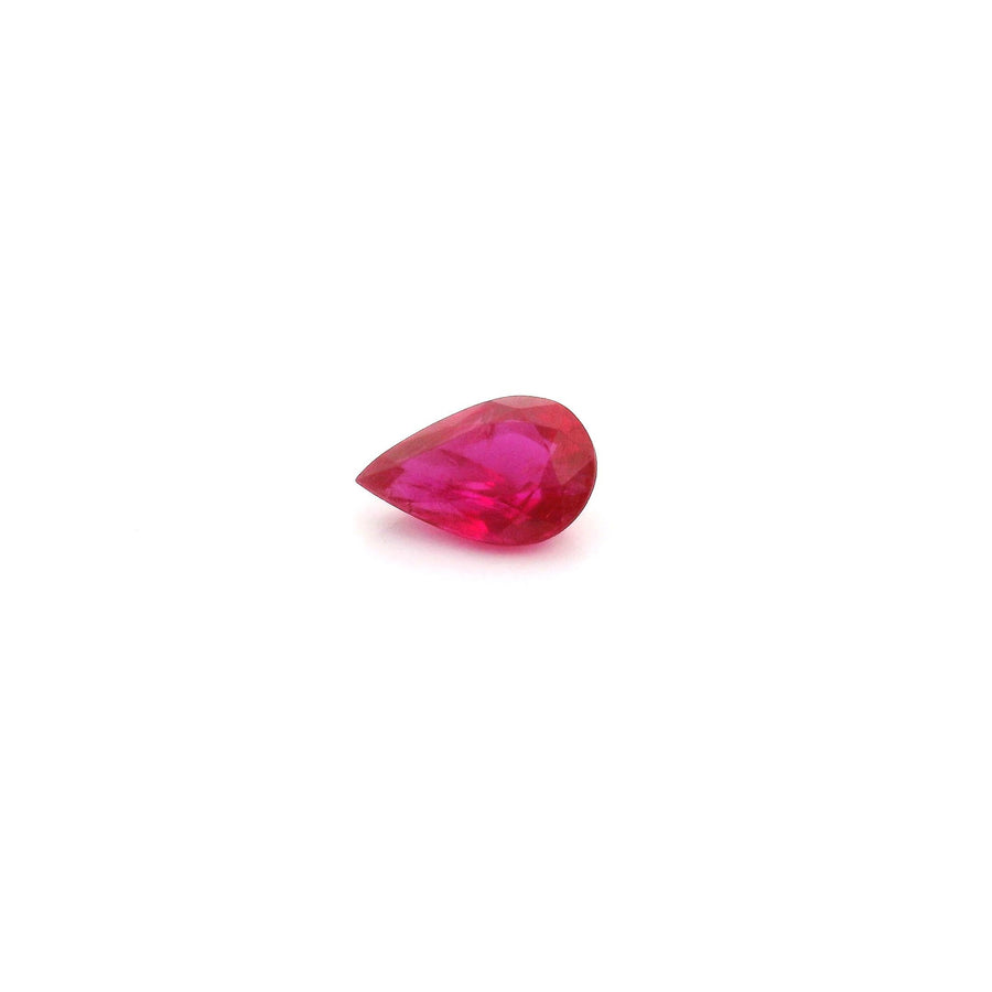Pear Red Ruby 0.49ct loose gemstone