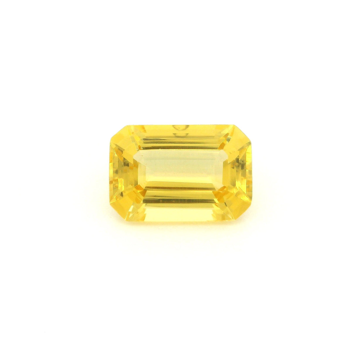 Octagonal Yellow Heliodor 3.84ct loose gemstone