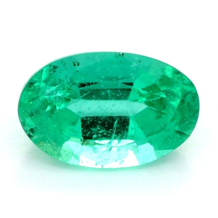 Oval Green Emerald 0.39ct loose gemstone