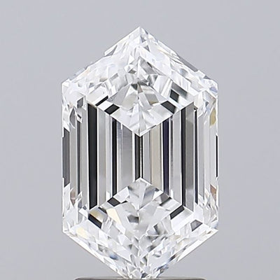 Hexagonal Lab-Grown Diamond 2.53ct D VVS1