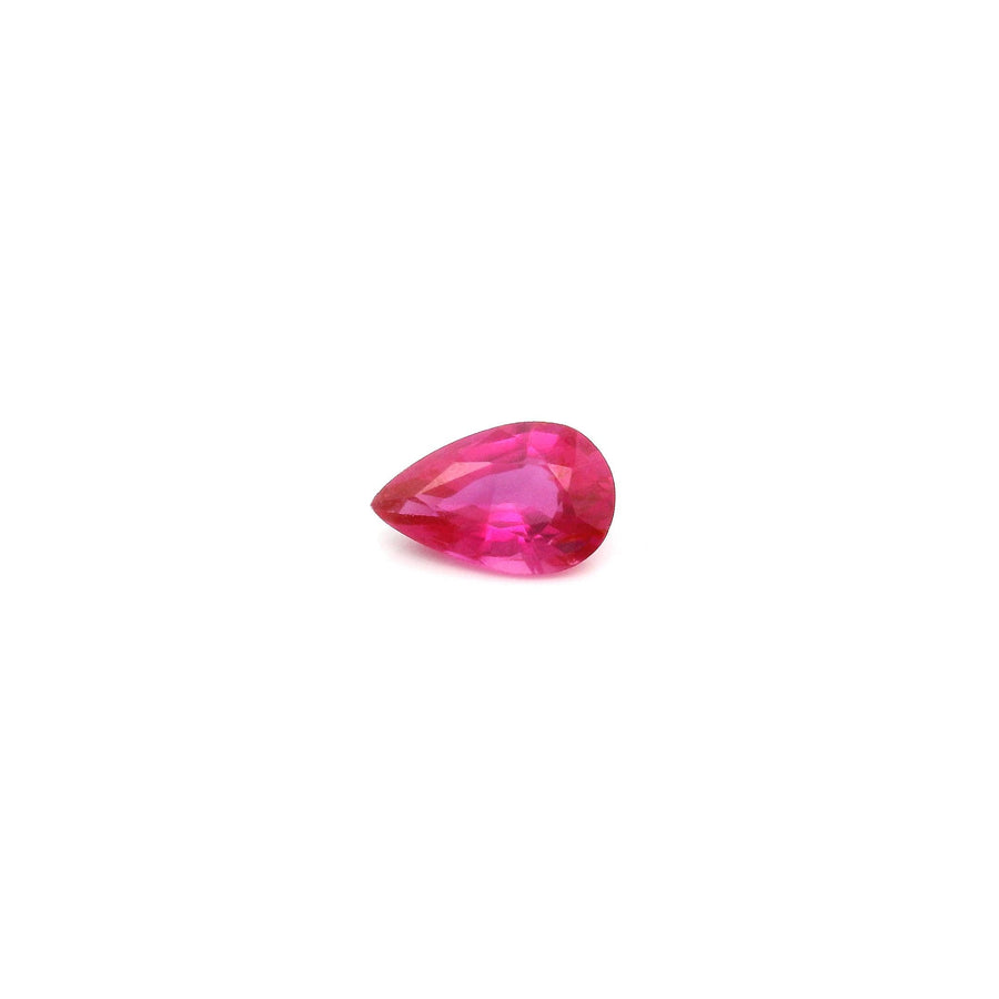 Pear Red Ruby 0.43ct loose gemstone