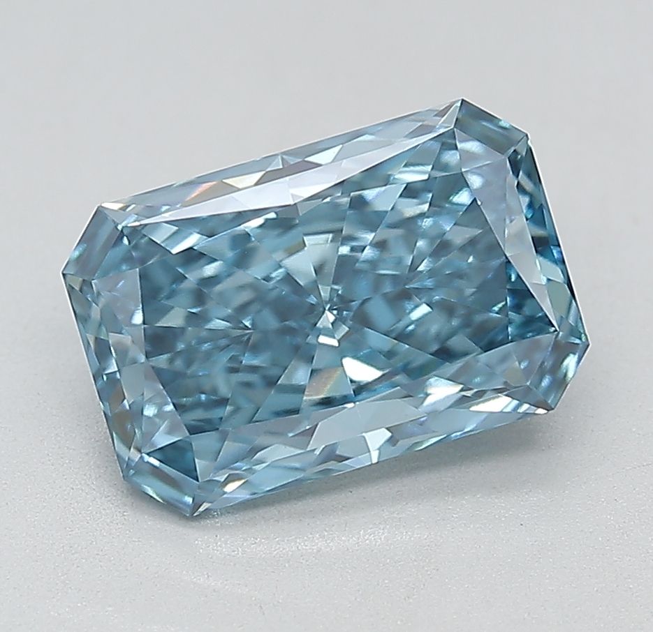 Radiant Fancy Vivid Blue Lab-grown Diamond 2.45ct VVS2 loose diamond