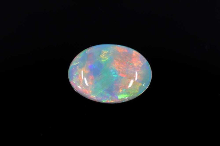 Oval Multi_color Opal 0.45ct loose gemstone
