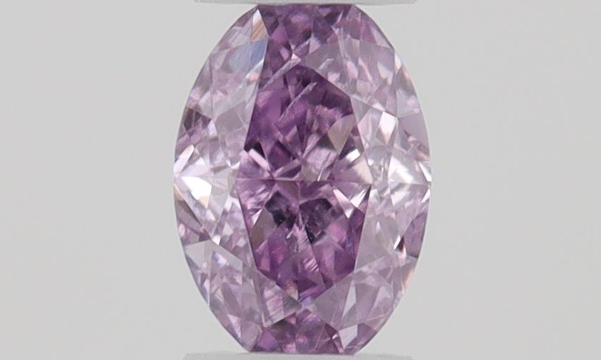 Oval Fancy Intense Purple Pink Natural Diamond 0.09ct loose diamond