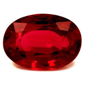 Oval Red Ruby 0.58ct loose gemstone
