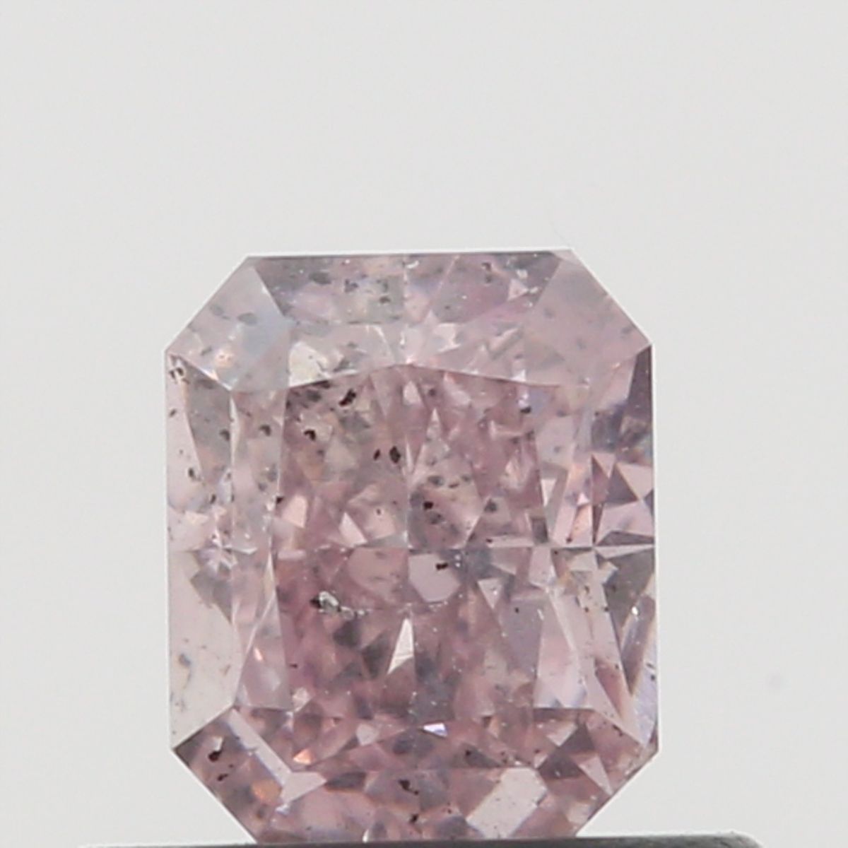 Radiant Fancy Orangey Pink Natural Diamond 0.56ct I1 loose diamond