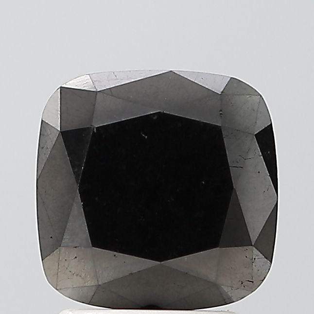 Cushion Black Natural Diamond 2.62ct VVS2 loose diamond