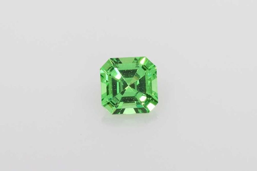 Asscher Green Garnet 0.33ct loose gemstone