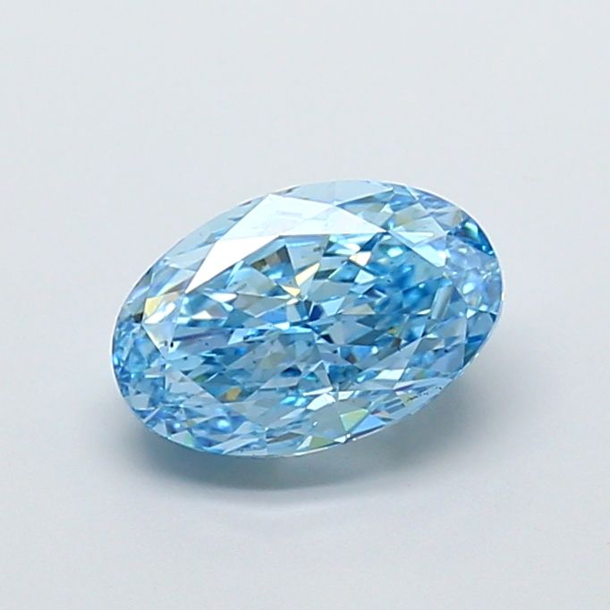 Oval Fancy Vivid Blue Lab-grown Diamond 3.52ct VS2 loose diamond