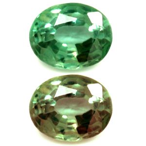 Oval Green Alexandrite 0.41ct loose gemstone