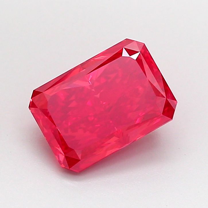 Radiant Fancy Vivid Red Lab-grown Diamond 1.74ct VS1 loose diamond