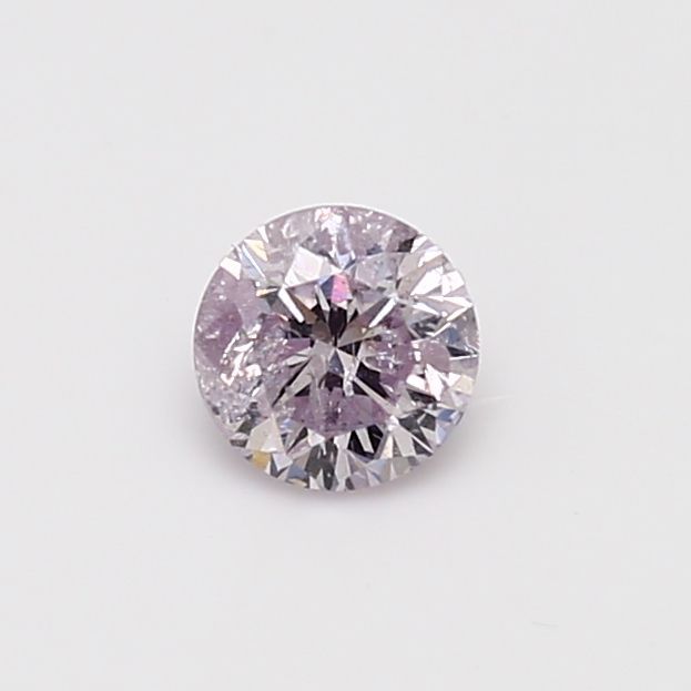 Round Fancy Light Purplish Pink Natural Diamond 0.53ct I3 loose diamond