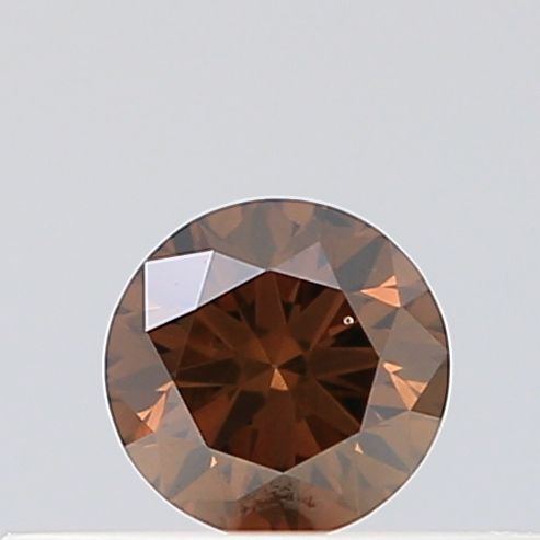 Round Fancy Dark Brown Natural Diamond 0.22ct SI1 loose diamond