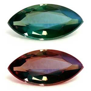 Marquise Green Alexandrite 0.13ct loose gemstone