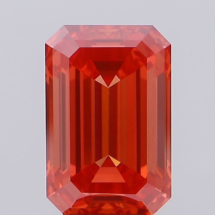 Emerald Fancy Vivid Red Lab-grown Diamond 4.31ct VVS2 loose diamond