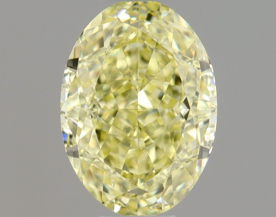 Oval Fancy Light Yellow Natural Diamond 0.54ct VVS1 loose diamond
