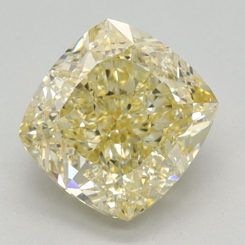 Cushion Fancy Intense Yellow Lab-grown Diamond 2ct VVS2 loose diamond