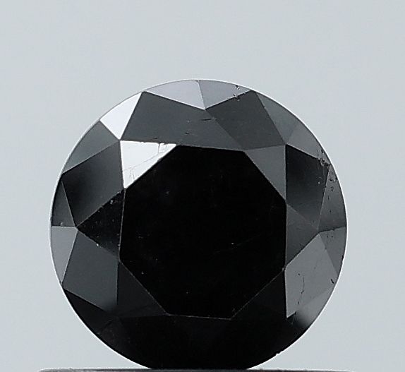 Round Black Natural Diamond 0.84ct VS1 loose diamond