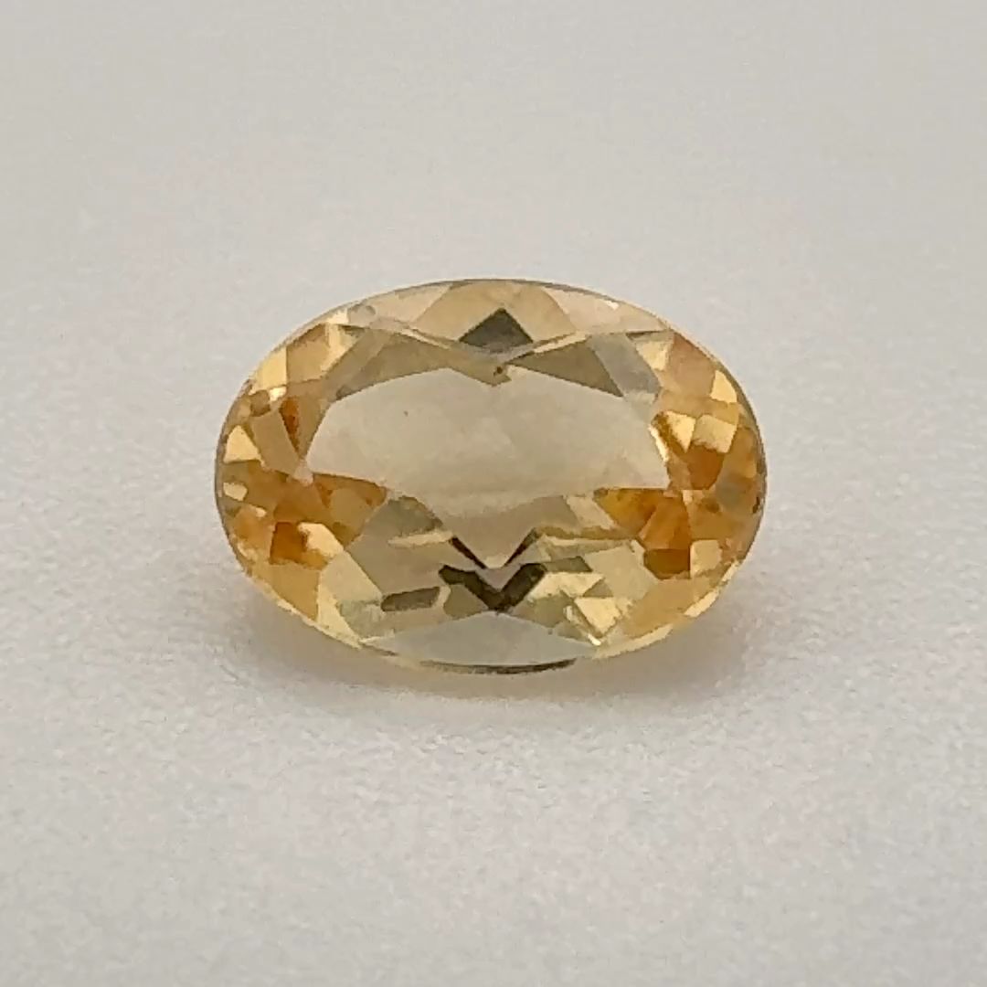 Oval Yellow Topaz 0.91ct loose gemstone
