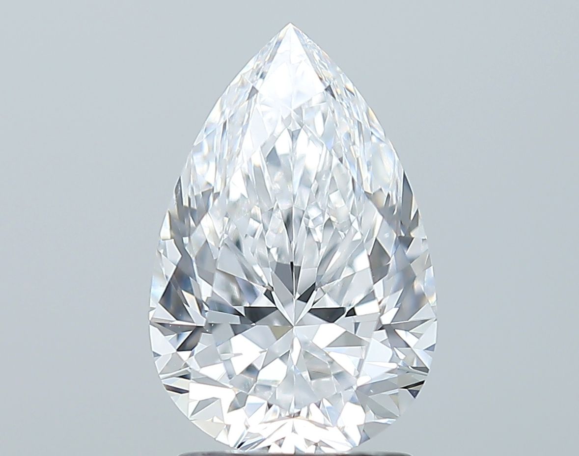 Pear Natural Diamond 2.02ct D VS2
