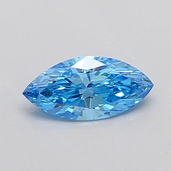 Marquise Fancy Vivid Blue Lab-grown Diamond 0.3ct VS1 loose diamond