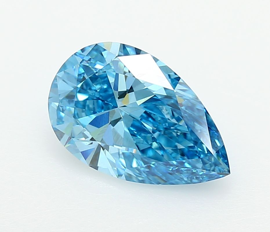 Pear Fancy Vivid Blue Lab-grown Diamond 2.02ct VVS2 loose diamond