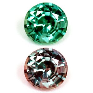 Round Green Alexandrite 0.21ct loose gemstone