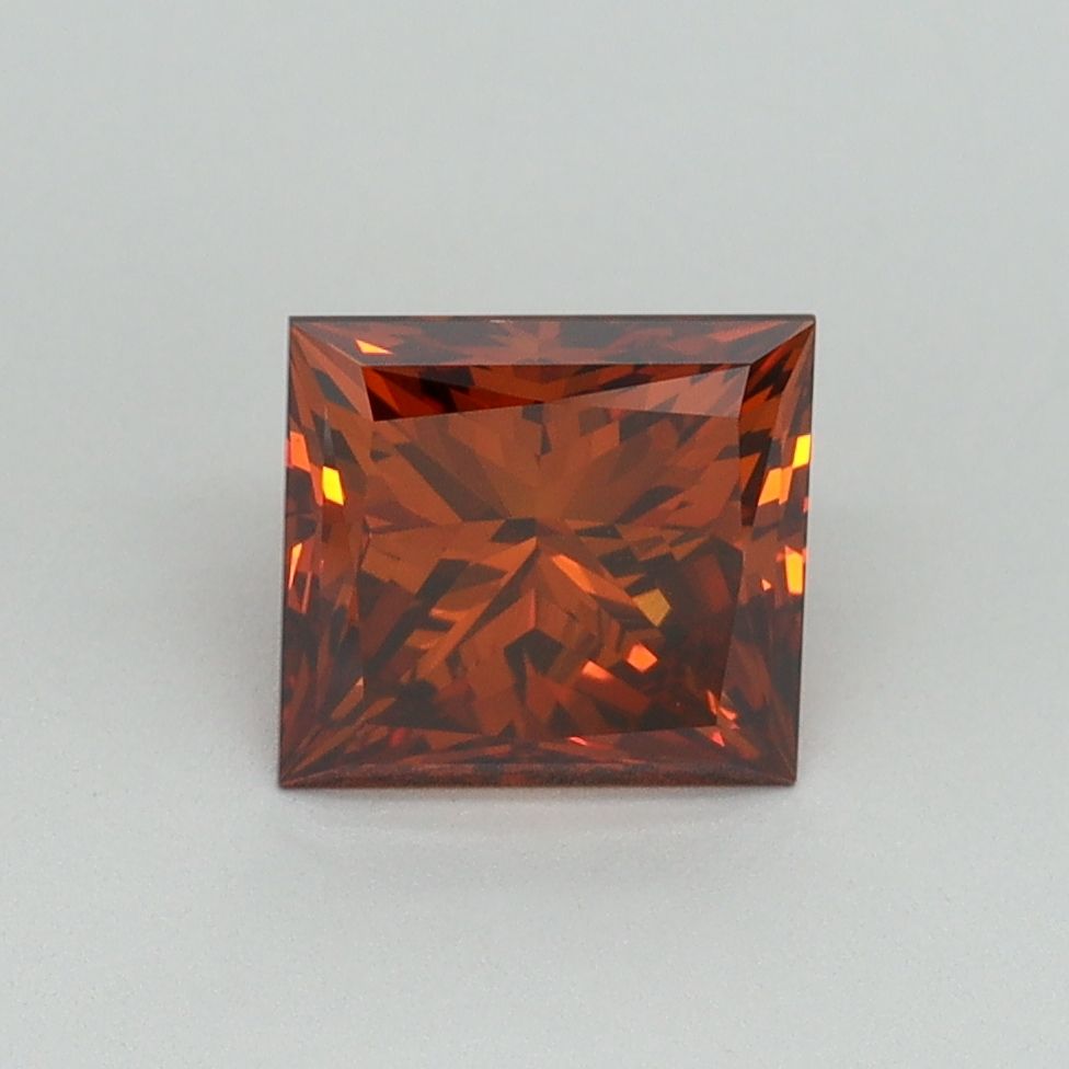 Princess Fancy Deep Orange Lab-grown Diamond 1.52ct VS1 loose diamond