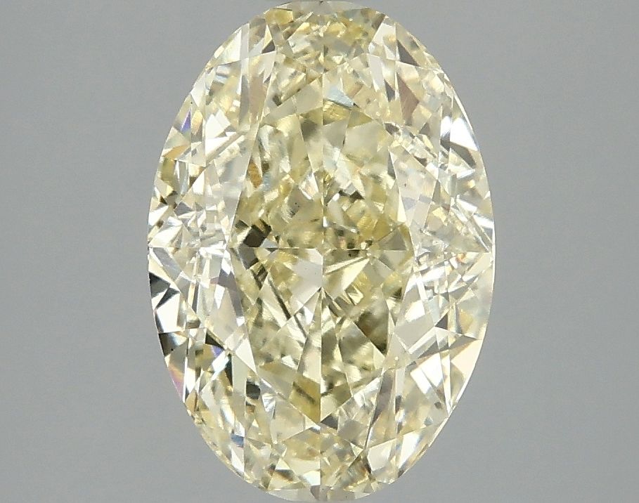 Oval Fancy Intense Yellow Lab-grown Diamond 3.07ct VS1 loose diamond