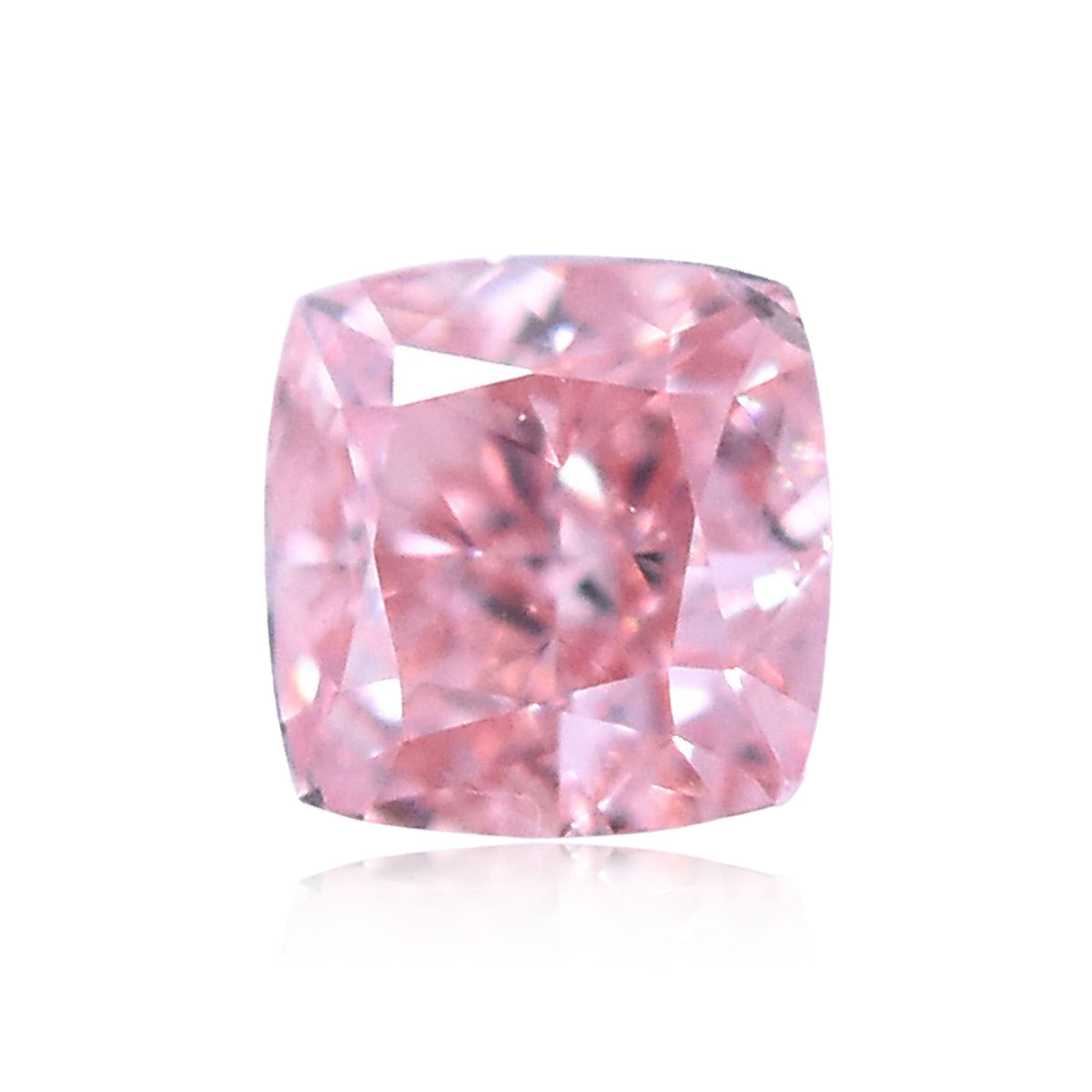 Cushion Fancy Intense Orangey Pink Natural Diamond 0.09ct loose diamond