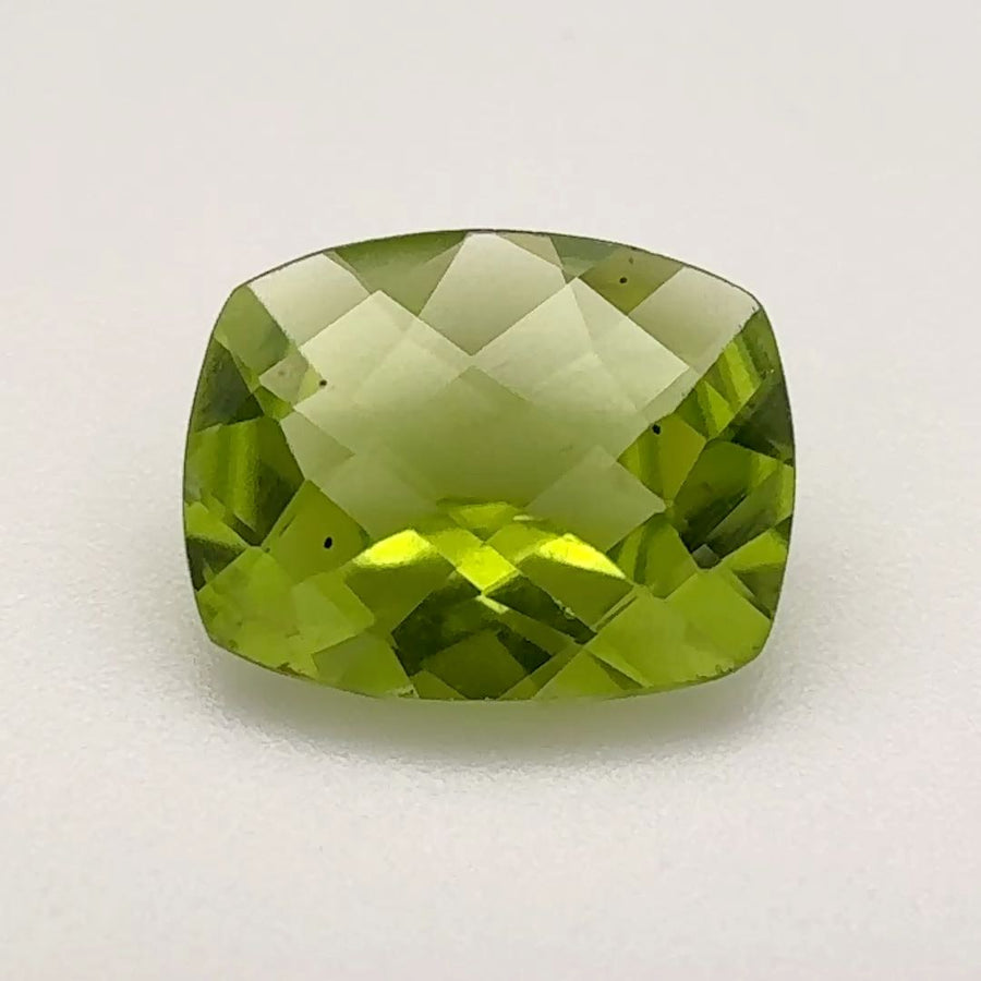 Cushion Green Peridot 3.435ct loose gemstone