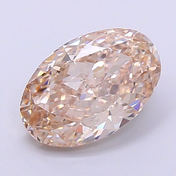 Oval Fancy Light Brown Lab-grown Diamond 1.84ct VVS2 loose diamond