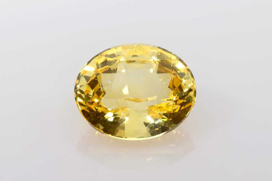 Oval Yellow Sapphire 3.54ct loose gemstone