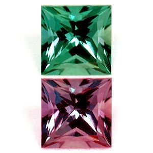 Square Green Alexandrite 0.22ct loose gemstone