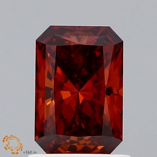 Radiant Fancy Deep Orange Lab-grown Diamond 1.04ct VVS2 loose diamond
